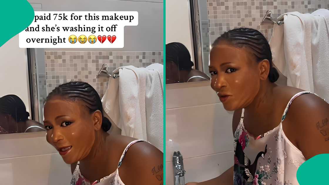 Nigerian man insists wife should leave 75k make up on.