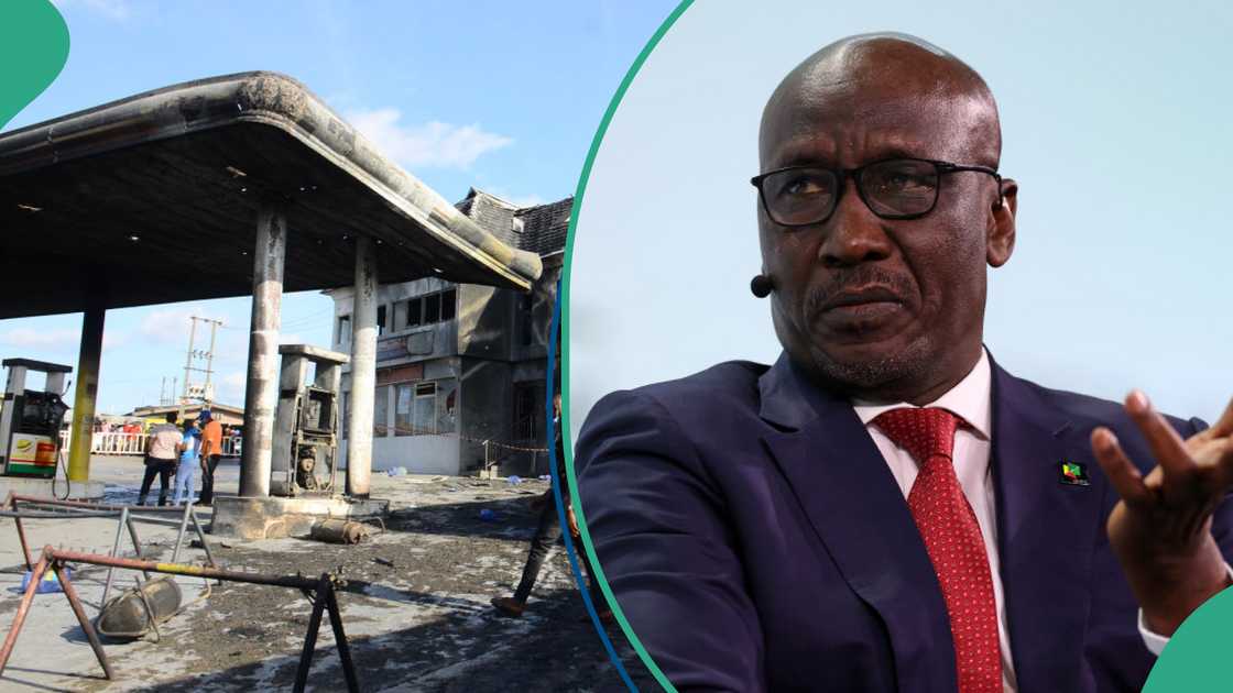 NNPC on fire incident at the Mobil filling station at Ikeja NNPC on fire incident at the Mobil filling station at Ikeja