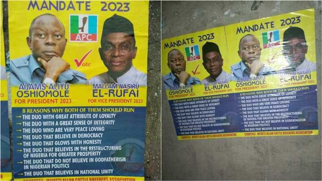 Siyasar 2023: Hotunan takarar shugaban kasa na El-Rufai da Oshiomole sun bayyana Siyasar 2023: Hotunan takarar shugaban kasa na El-Rufai da Oshiomole sun bayyana