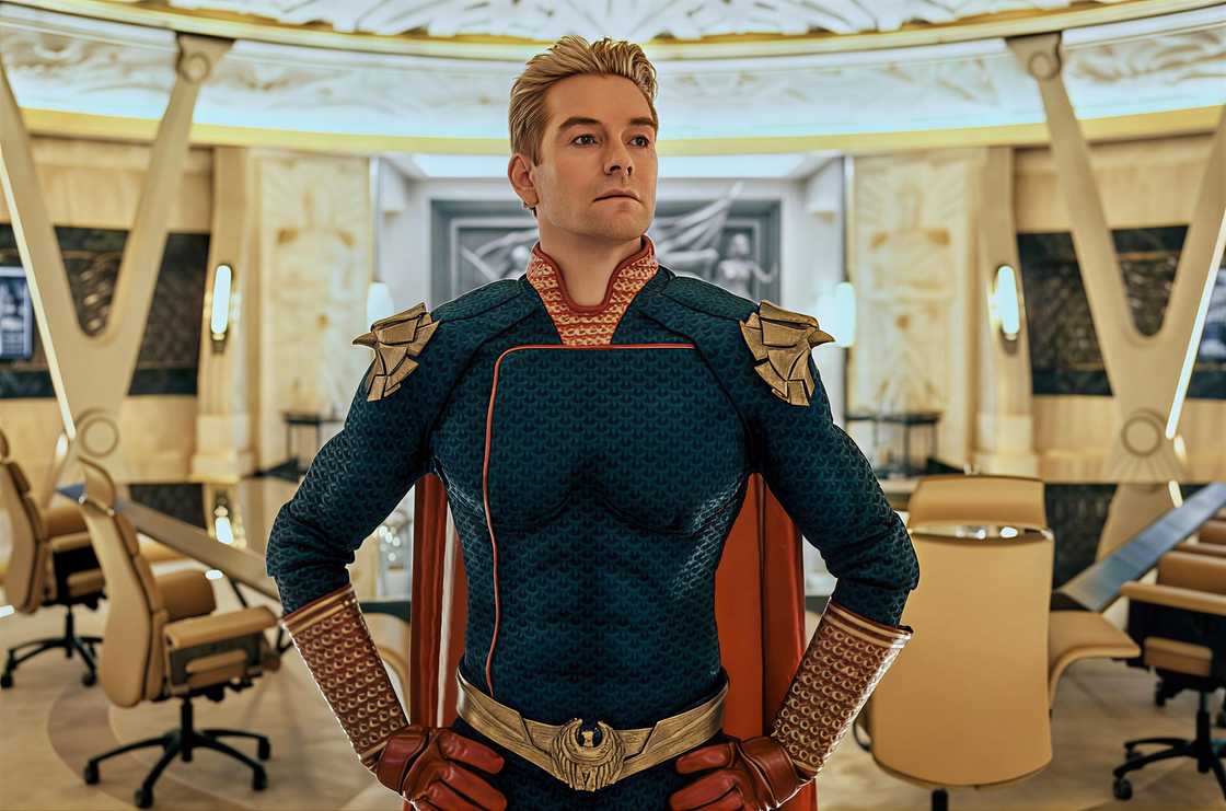 Homelander, played by actor Antony Starr Homelander, played by actor Antony Starr