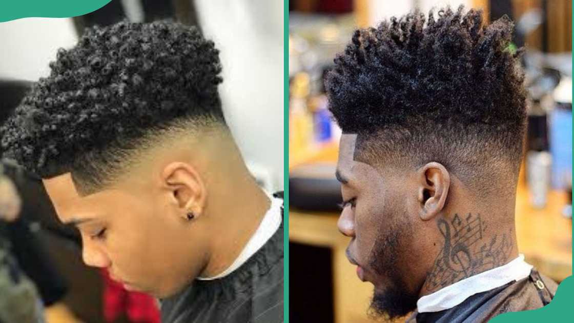 High top fade with a twist High top fade with a twist