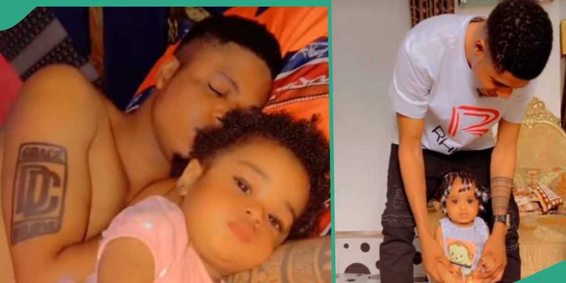Wife finds husband and daughter sleeping in bed Wife finds husband and daughter sleeping in bed