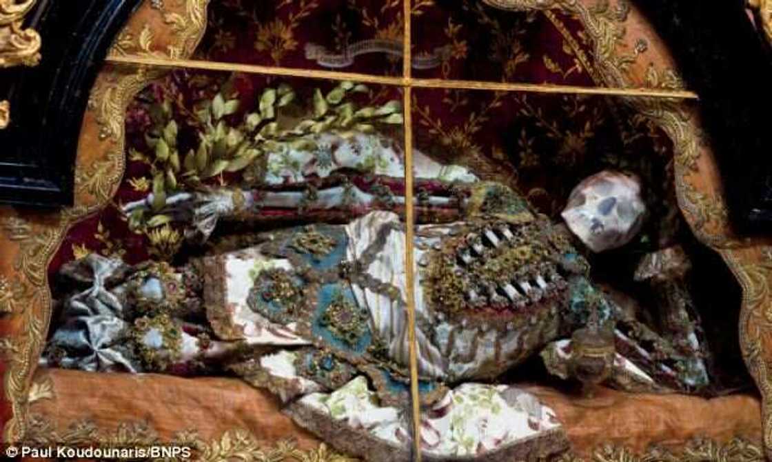 PHOTOS: Skeletal Remains Of Catholic Saints Adorned In Precious Stones