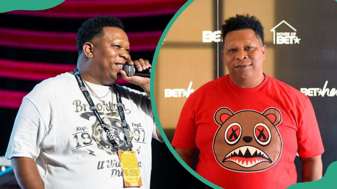 DJ Mannie Fresh at Caesars Superdome (L) and at Il Mercato (R)