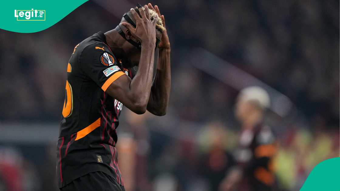 Victor Osimhen, Galatasaray, Ajax, Johan Cruyff Arena, Amsterdam, Netherlands, UEFA Europa League. Victor Osimhen, Galatasaray, Ajax, Johan Cruyff Arena, Amsterdam, Netherlands, UEFA Europa League.