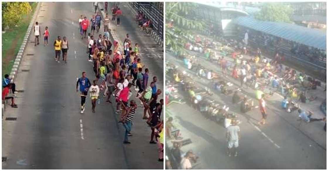 Lagos residents violate lockdown Lagos residents violate lockdown