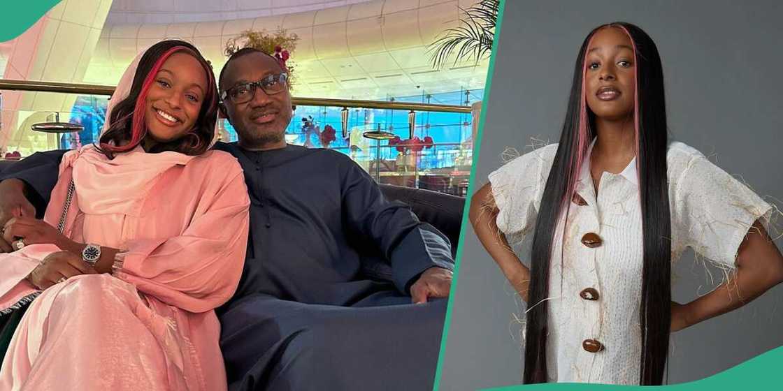 DJ Cuppy praises dad. DJ Cuppy praises dad.