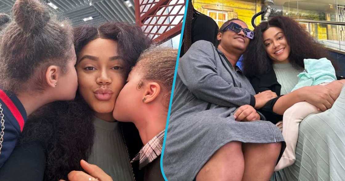 Nadia Buari bonds with her daughters and mum. Nadia Buari bonds with her daughters and mum.