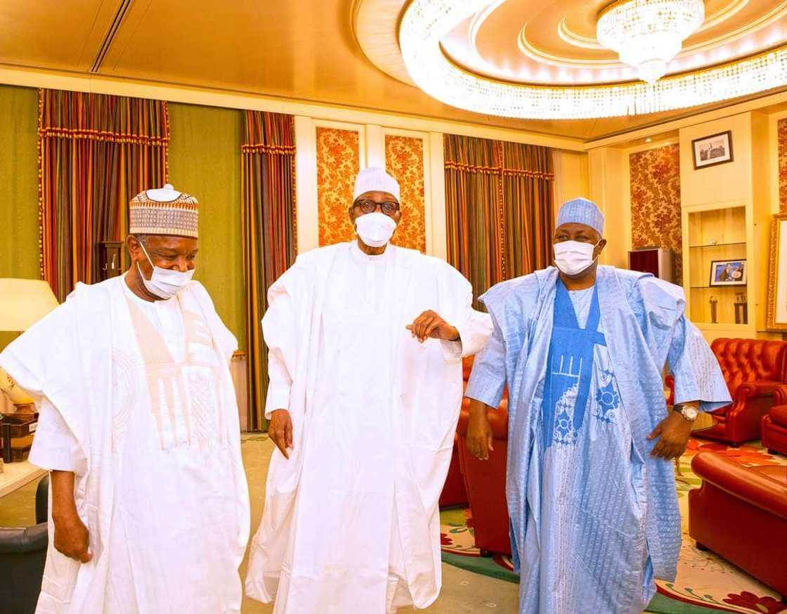 Shugaba Buhari, Bagudu da Badaru Shugaba Buhari, Bagudu da Badaru