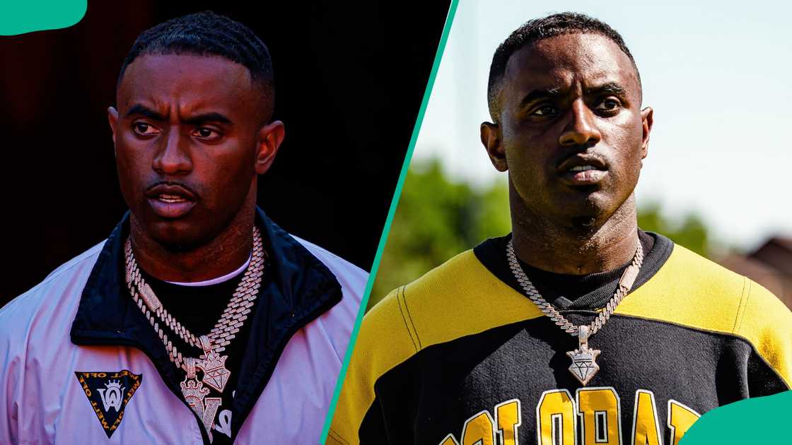 Deion wearing chains around his neck Deion wearing chains around his neck