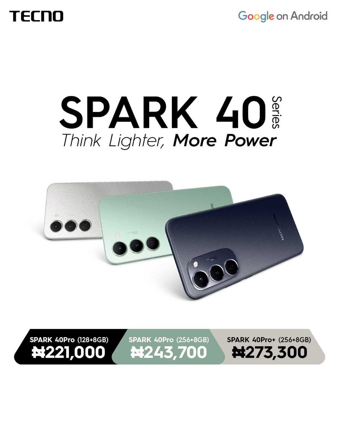 TECNO SPARK 40 Series Hits The Market With The Slimmest AI-Enabled Device TECNO SPARK 40 Series Hits The Market With The Slimmest AI-Enabled Device