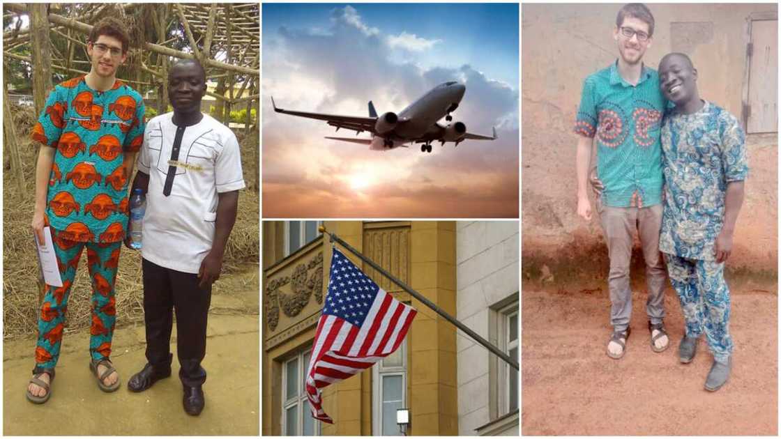 American visa application/Man on tourist visa. American visa application/Man on tourist visa.