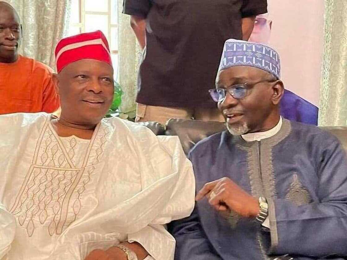 Rabiu Musa Kwankwaso da Ibrahim Shekarau. Rabiu Musa Kwankwaso da Ibrahim Shekarau.