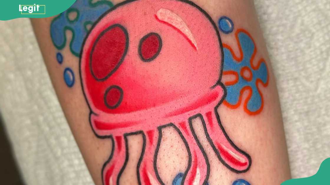 SpongeBob jellyfish tattoo SpongeBob jellyfish tattoo