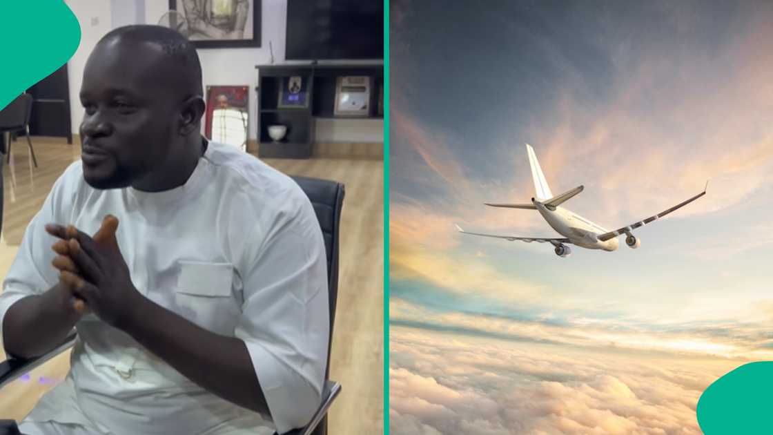 Nigerian man returns from abroad after being stranded. Nigerian man returns from abroad after being stranded.