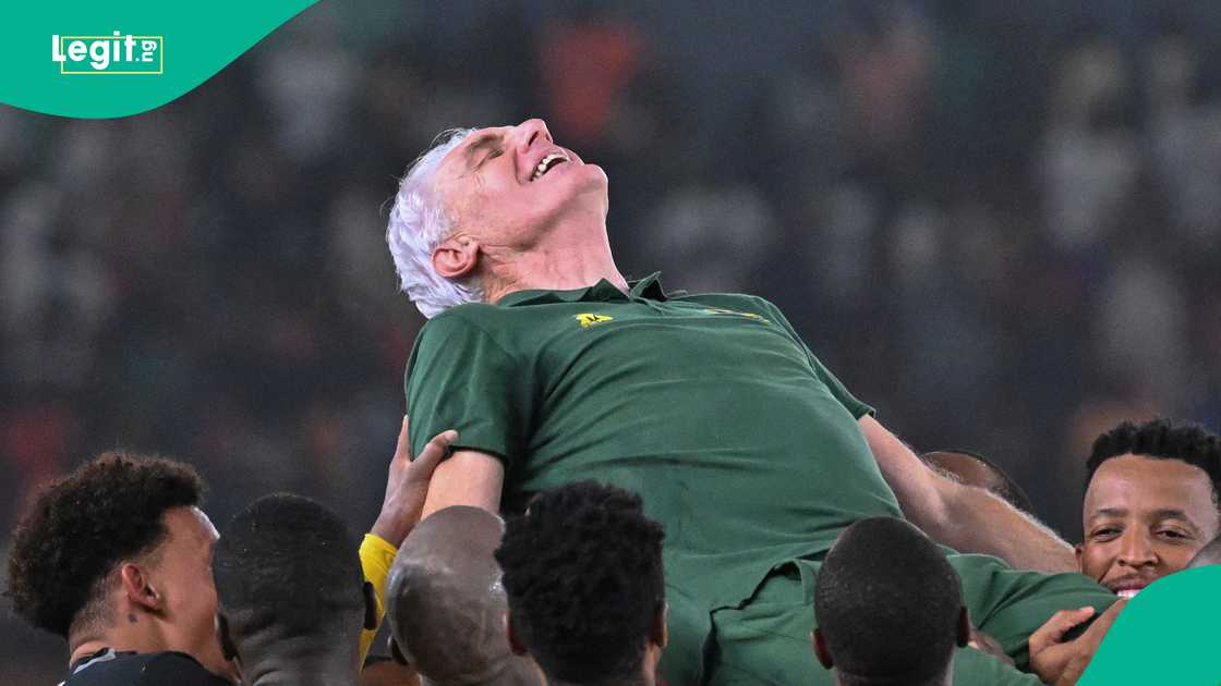 South Africa coach Hugo Broos expressed satisfaction with his players. South Africa coach Hugo Broos expressed satisfaction with his players.