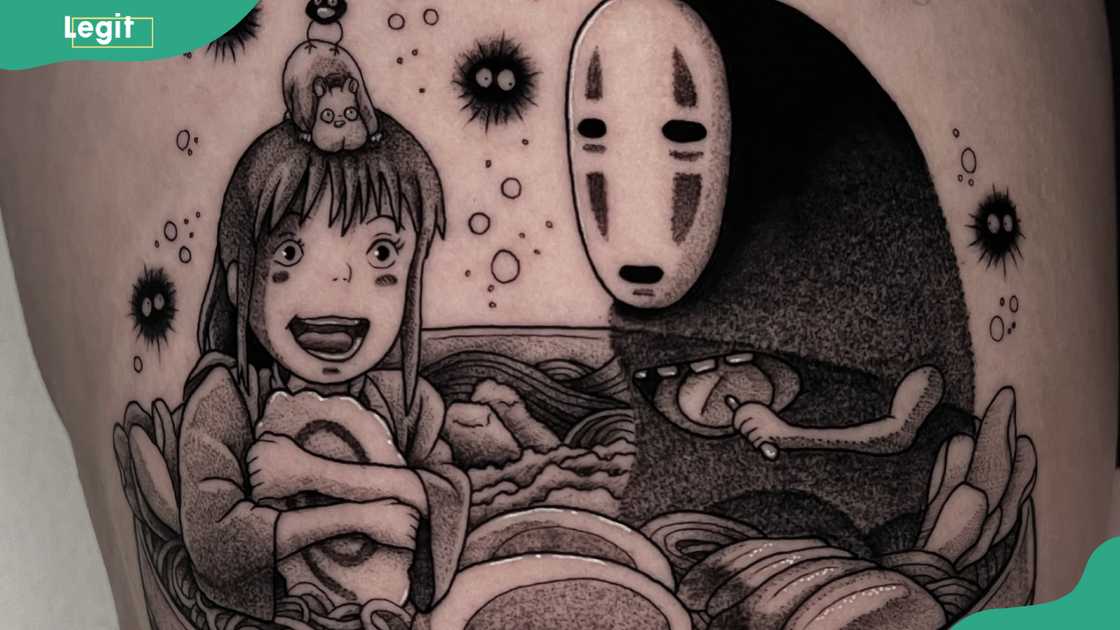 Chihiro and No Face tattoo Chihiro and No Face tattoo