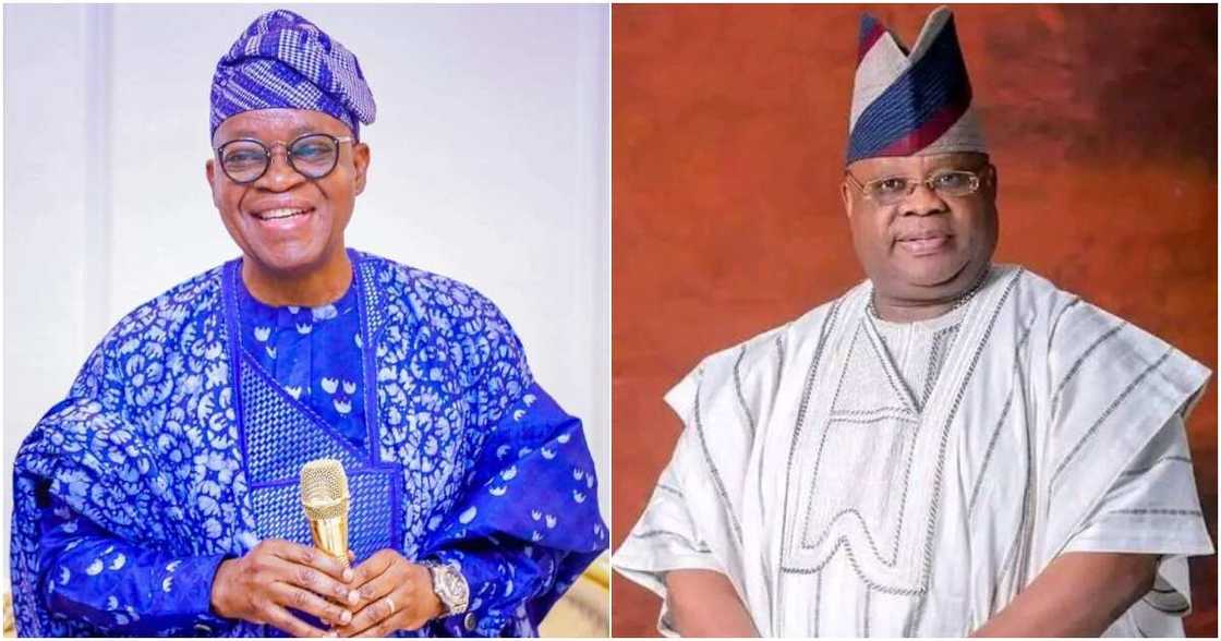 Osun State Governor Adegboyega Oyetola, the state governor-elect, Ademola Adeleke, 30 appointed civil servants Osun State Governor Adegboyega Oyetola, the state governor-elect, Ademola Adeleke, 30 appointed civil servants