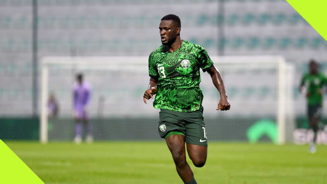 Victor Bonface in action for Nigeria Victor Bonface in action for Nigeria