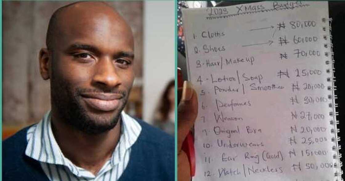 Girlfriend writes Christmas list of over N400k Girlfriend writes Christmas list of over N400k