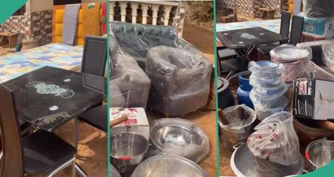 Mutane sun magantu kan kayan alatun da wata amarya ta samu Mutane sun magantu kan kayan alatun da wata amarya ta samu