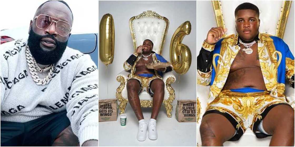 Rick Ross and his son Rick Ross and his son