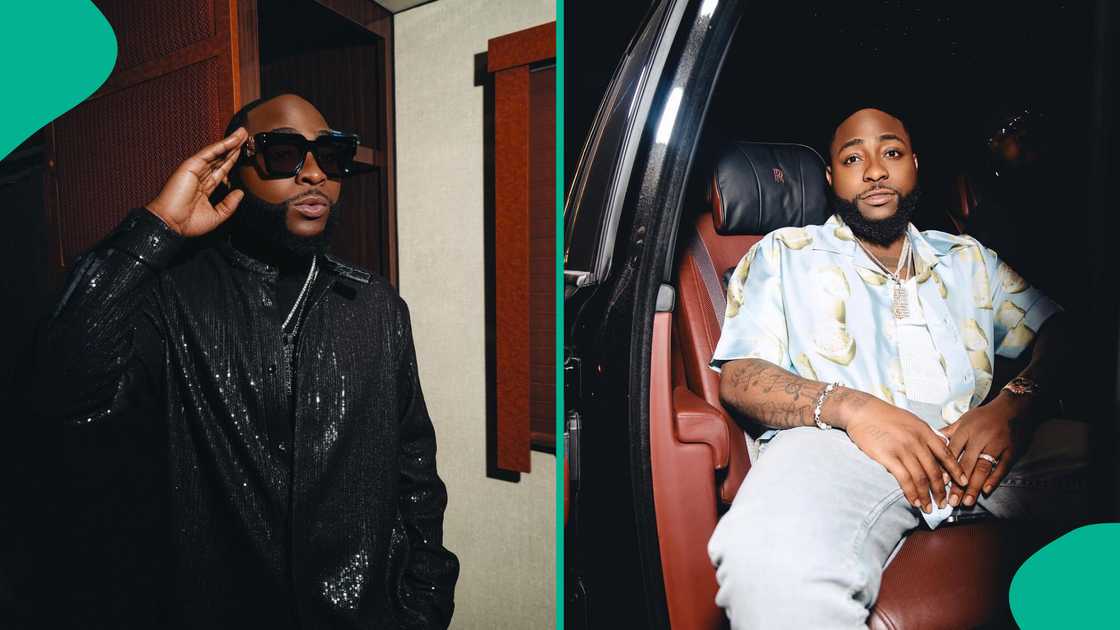 Davido in designer wears