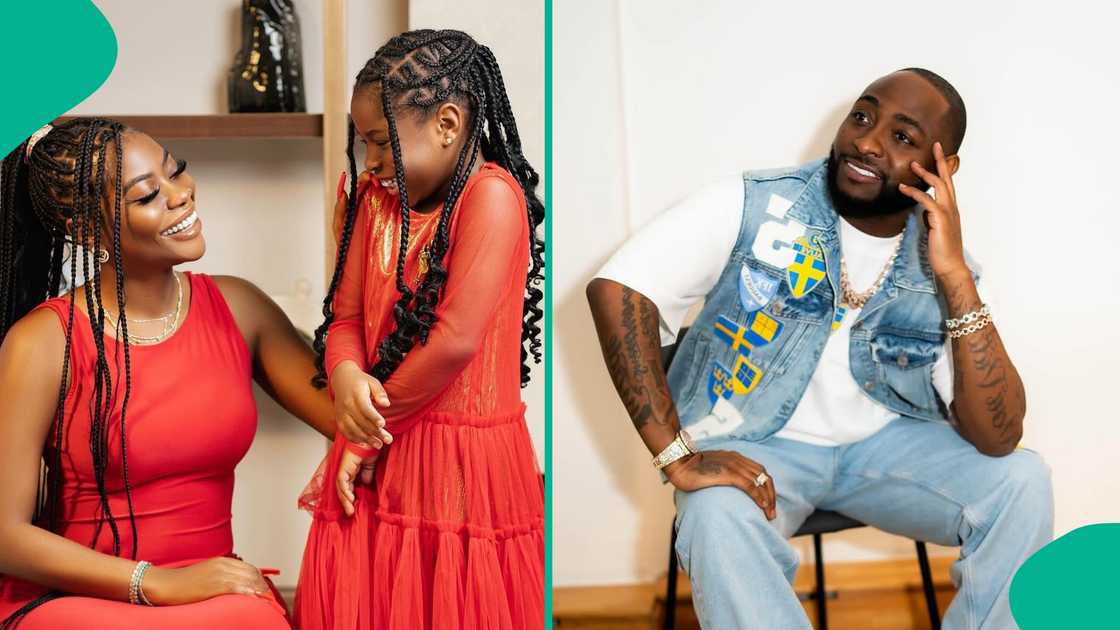Davido's first daughter Imade's spotted at singer's elder brother's children party. Davido's first daughter Imade's spotted at singer's elder brother's children party.