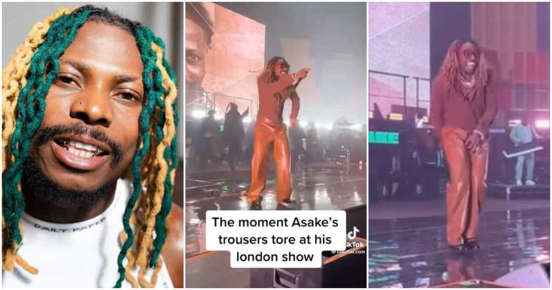 Asake, wardrobe malfunction Asake, wardrobe malfunction