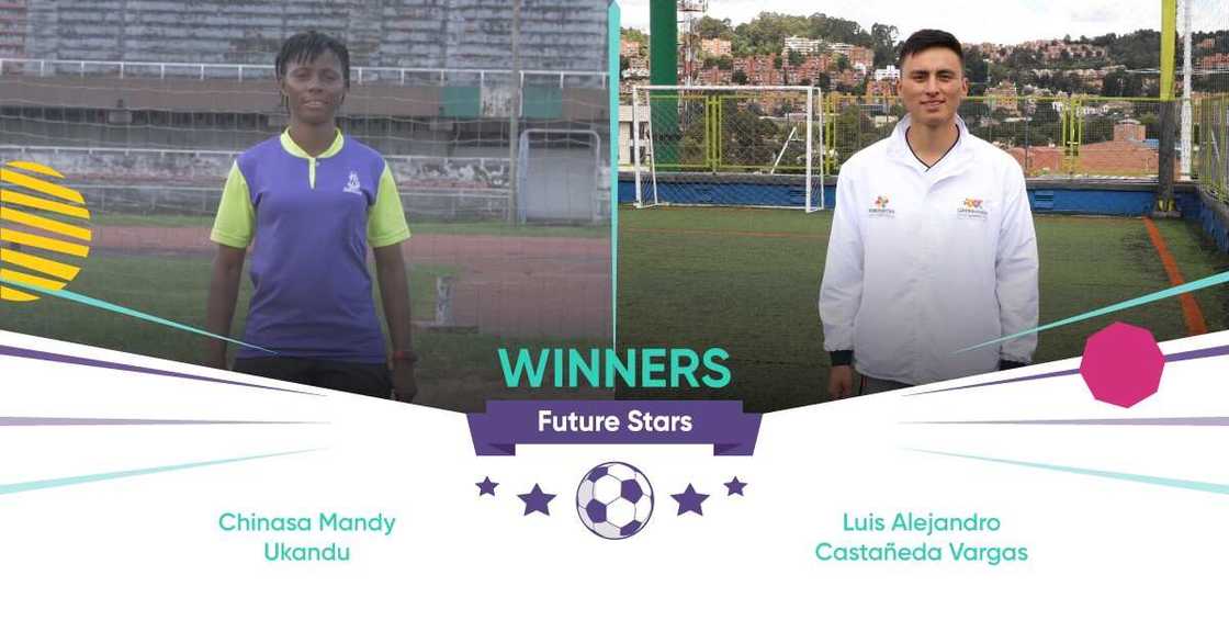 Chinasa Ukandu and Luis Alejandro Castañeda Future Stars coaching programme Chinasa Ukandu and Luis Alejandro Castañeda Future Stars coaching programme