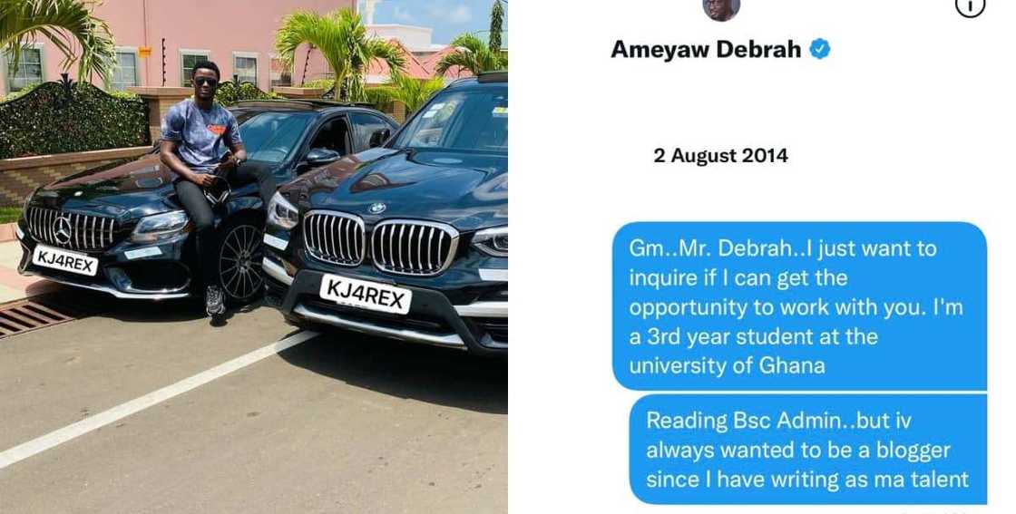 Kojo Forex, a young Ghanaian millionaire showing his chat with Ameyaw Debrah Kojo Forex, a young Ghanaian millionaire showing his chat with Ameyaw Debrah