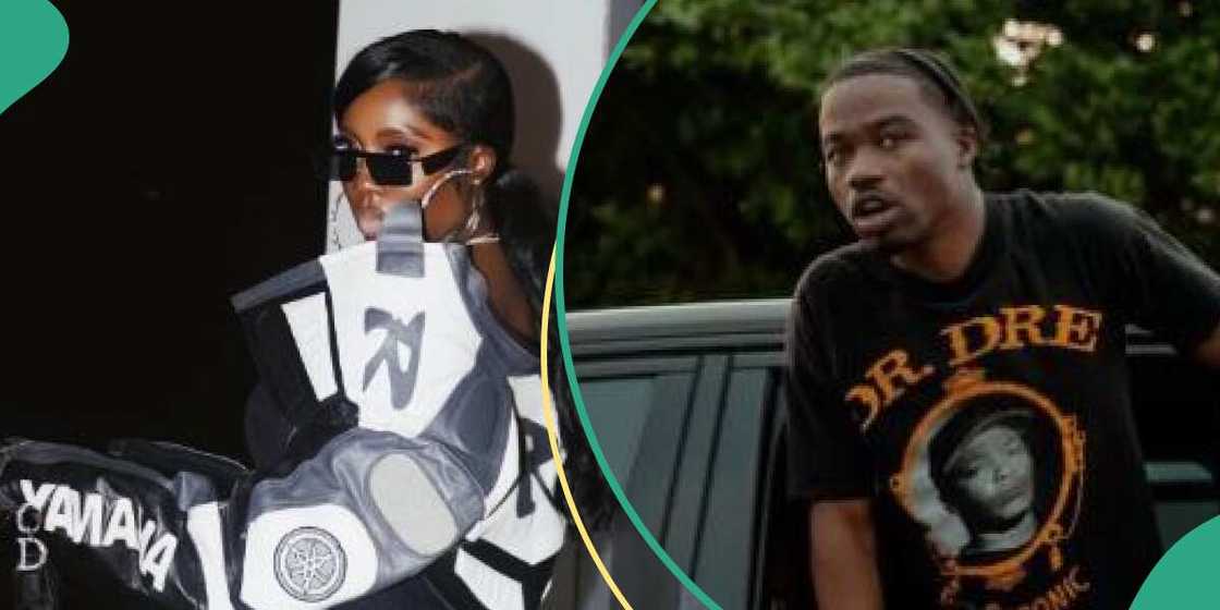Nigerian singer Tiwa Savage and US rapper Roddy Ricch Nigerian singer Tiwa Savage and US rapper Roddy Ricch