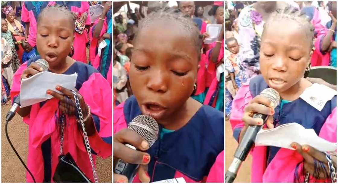 Bashiru Wasilat, aNigerian girl cries so painfully in Oyo state as her parents fail to attend her graduation party. Bashiru Wasilat, aNigerian girl cries so painfully in Oyo state as her parents fail to attend her graduation party.