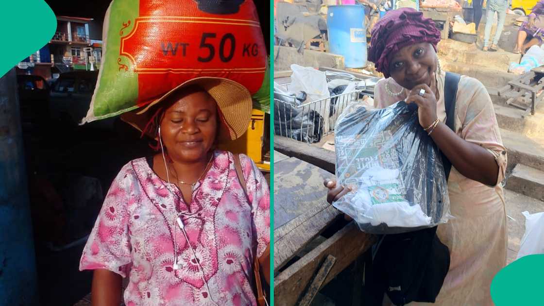 Aunty Esther, a popular Lagos-based personal and grocery shopper, known on X for helping people source items from markets.