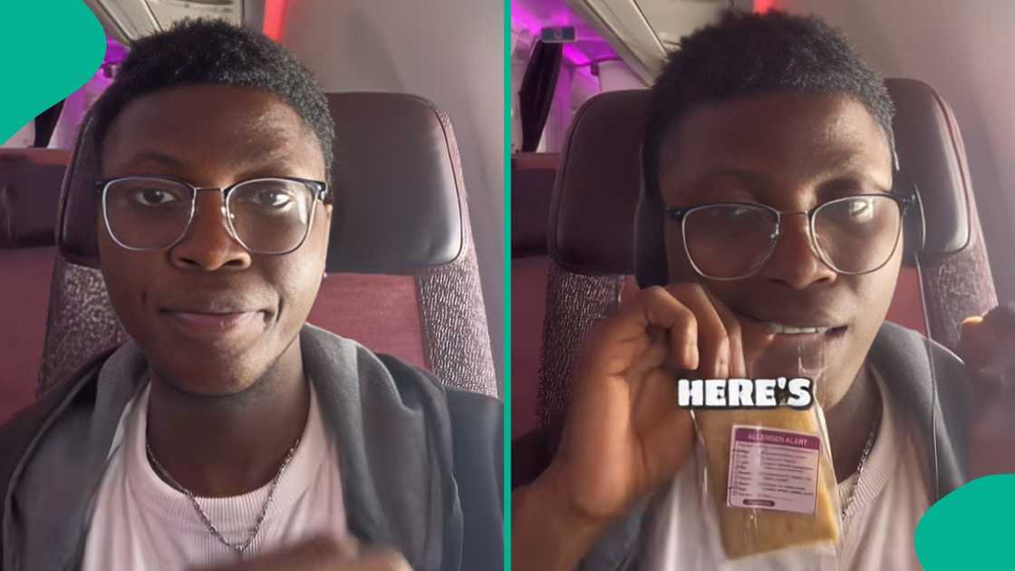 Man relocates japa to the UK while sharing the food he ate on the airplane Man relocates japa to the UK while sharing the food he ate on the airplane