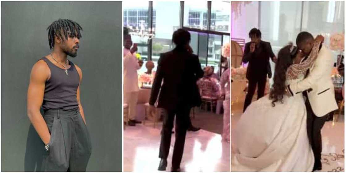 Johnny Drille at a wedding Johnny Drille at a wedding