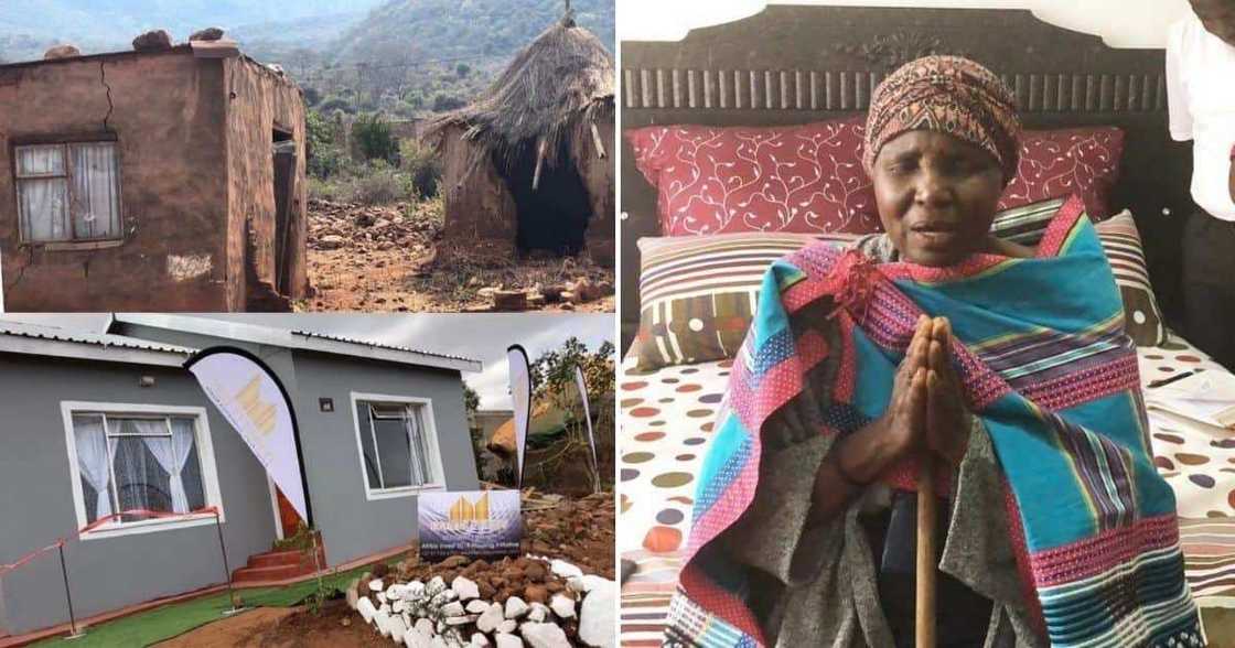 Reactions as old woman living in mud house since 1988 gets beautiful house Reactions as old woman living in mud house since 1988 gets beautiful house