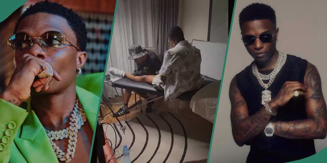 Wizkid's new tattoo Wizkid's new tattoo