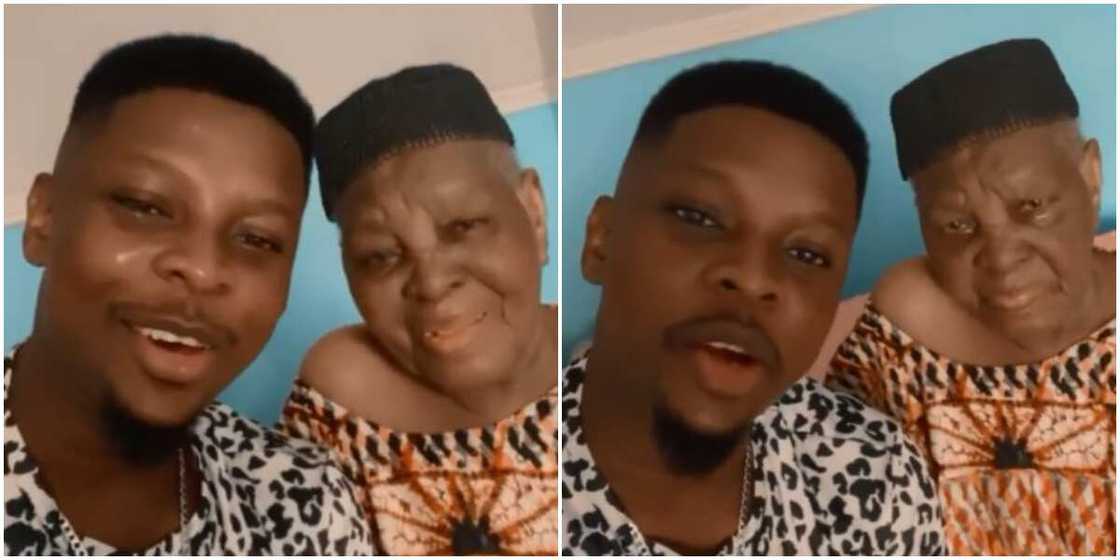 Actor Salami Rotimi celebrates his youthful looking 104-year-old grandmother Actor Salami Rotimi celebrates his youthful looking 104-year-old grandmother