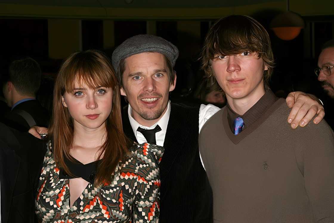 Actress Zoe Kazan, director Ethan Hawke, and actor Paul Dano Actress Zoe Kazan, director Ethan Hawke, and actor Paul Dano
