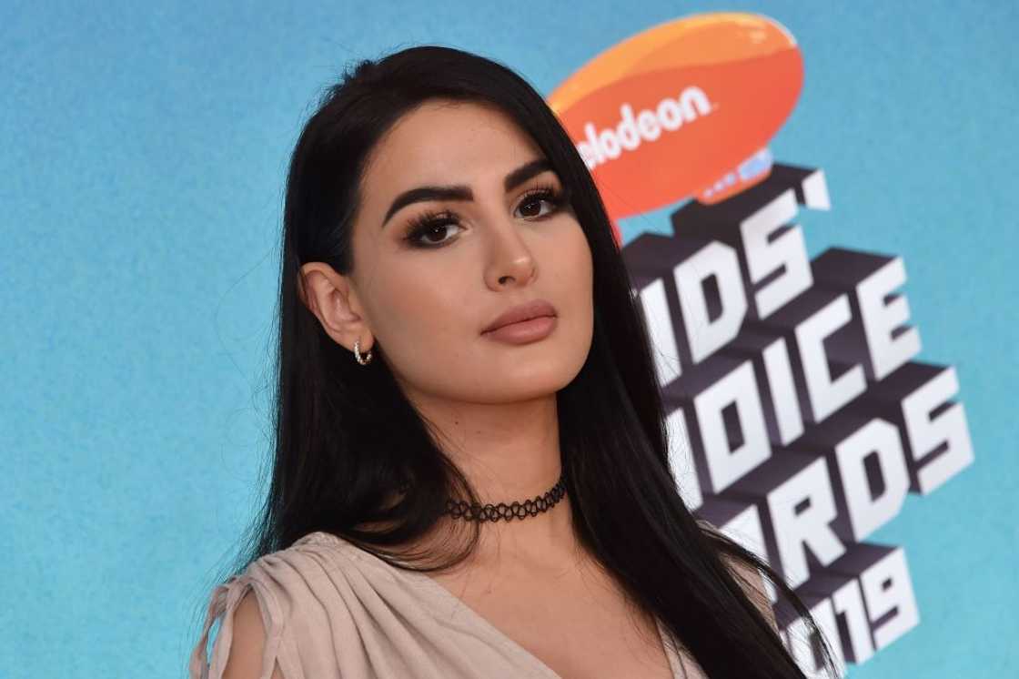 SSSniperWolf arrives for the 32nd Annual Nickelodeon Kids' Choice Awards
