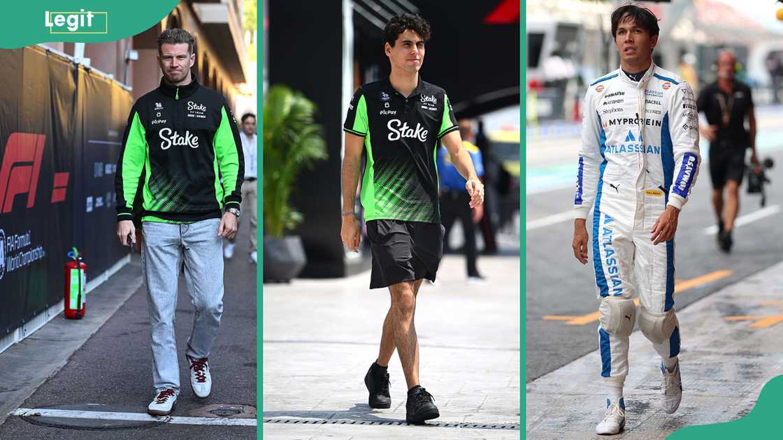 Nico Hülkenberg (L), Gabriel Bortoleto (C), and Alex Albon (R) Nico Hülkenberg (L), Gabriel Bortoleto (C), and Alex Albon (R)