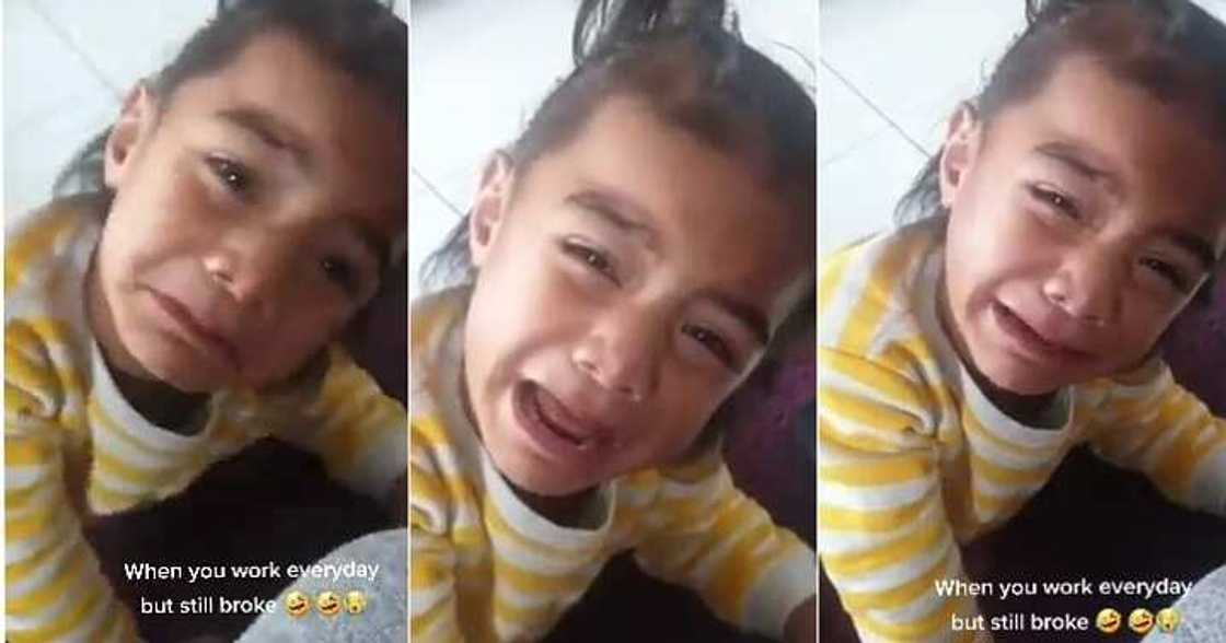 Little girl says she's broke, no money Little girl says she's broke, no money