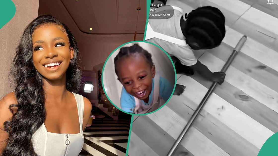 Iyabo Ojo's daughter Priscy plays with Mohbad's son Liam in cute video. Iyabo Ojo's daughter Priscy plays with Mohbad's son Liam in cute video.