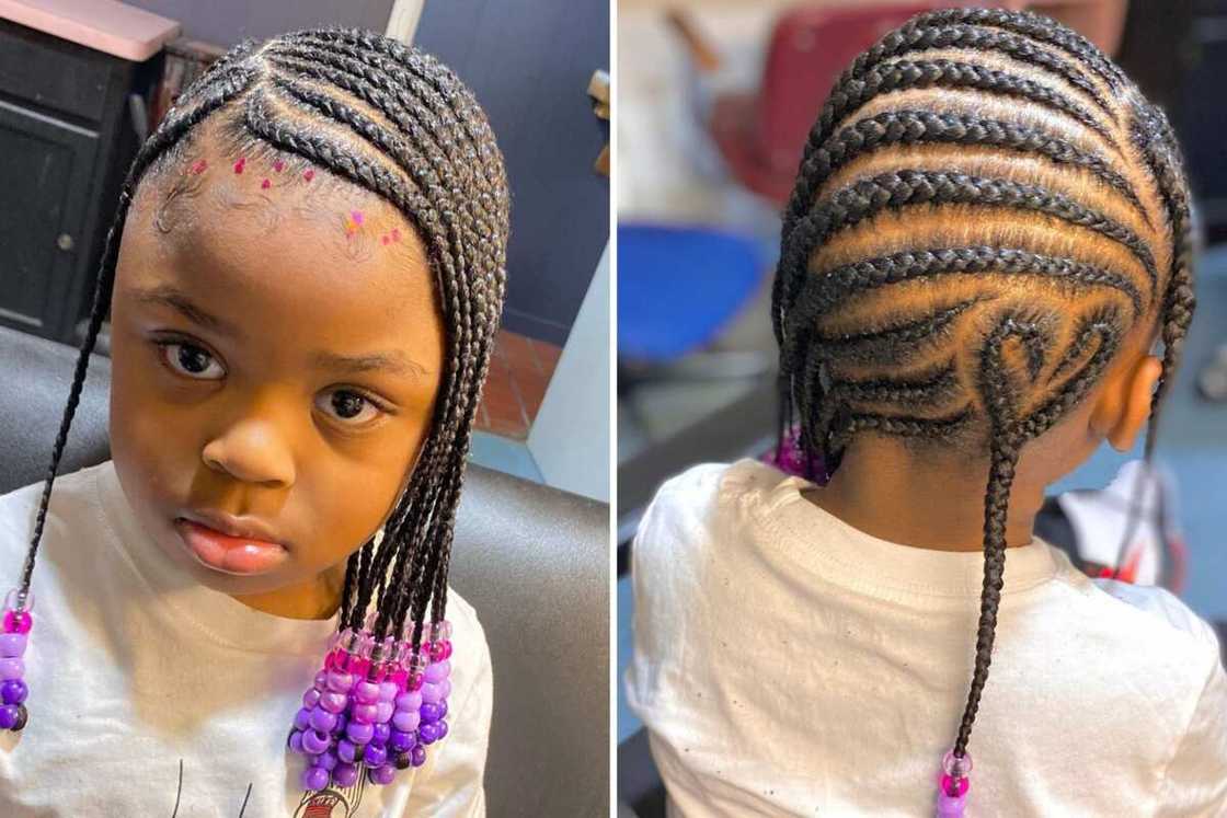 Cornrow braids for kids