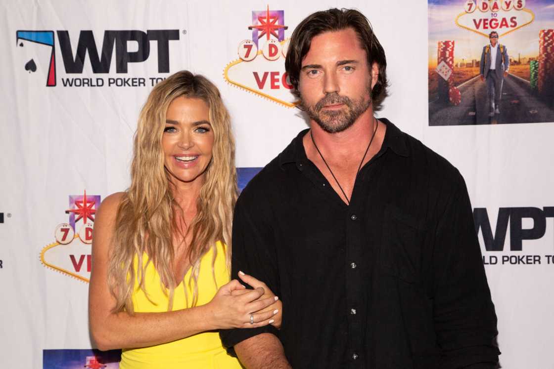 Denise Richards and Aaron Phypers in Beverly Hills, California.