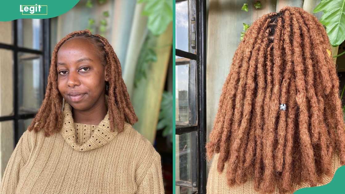 Brown bob faux locs Brown bob faux locs