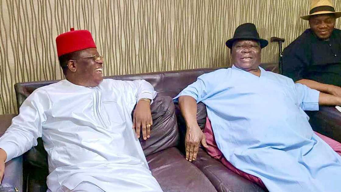 Governor Umahi and Edwin Clark