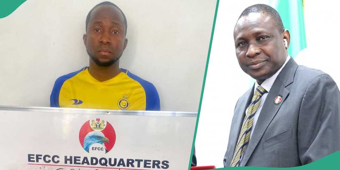 Nigerian man Cole who threatened to kill EFCC boss arrested Nigerian man Cole who threatened to kill EFCC boss arrested