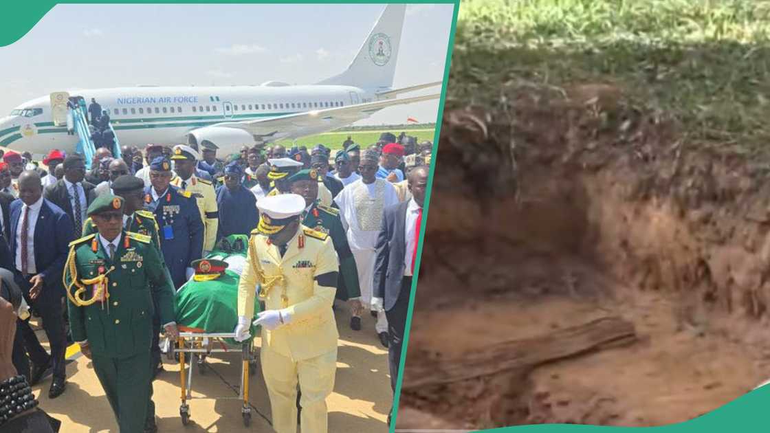 Buhari was buried in his garden in Daura Buhari was buried in his garden in Daura
